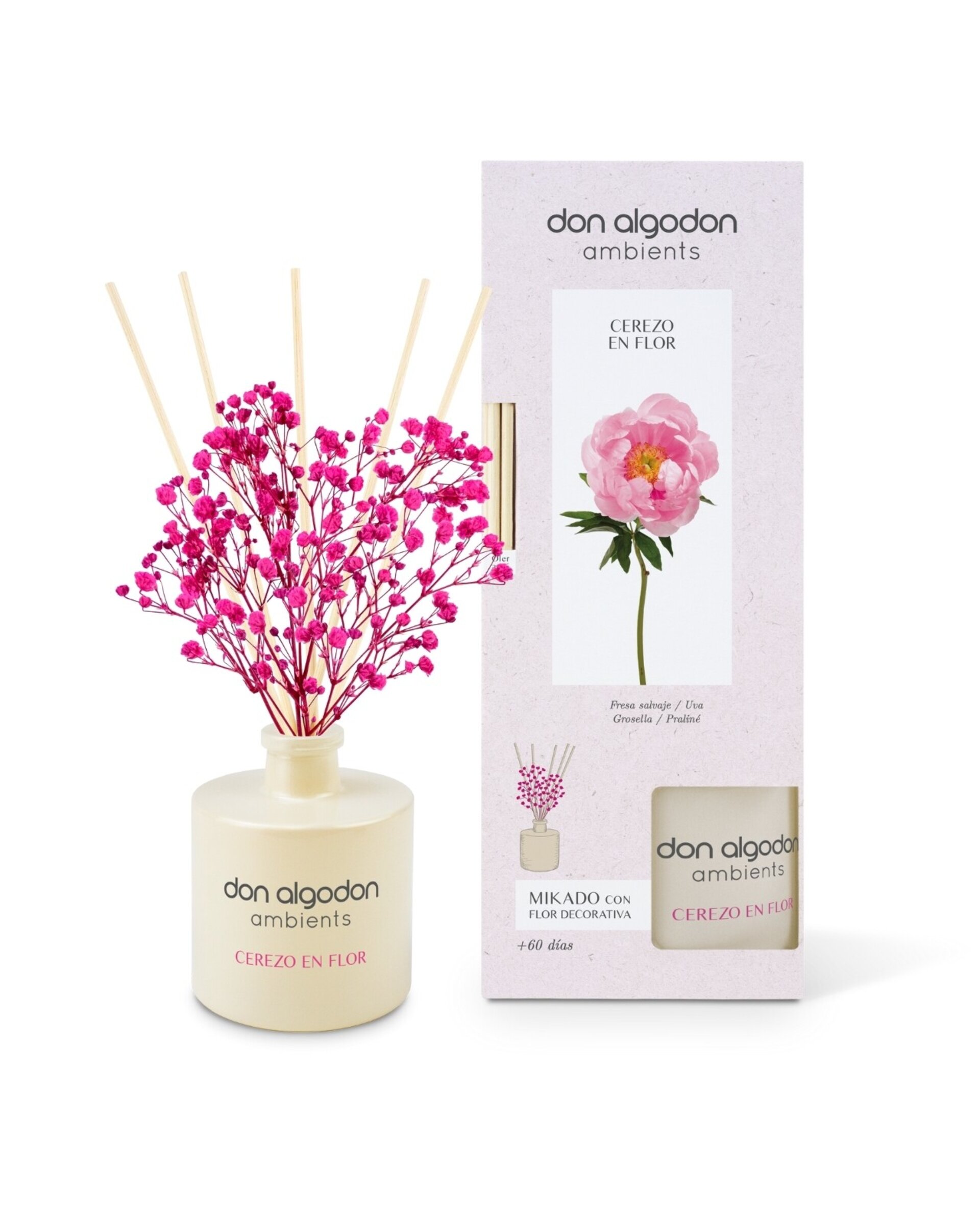 Pack de 2 Mikado Don Algodón – Cerezo en Flor, Azahar y Dama de Noche (60 ml) - 2