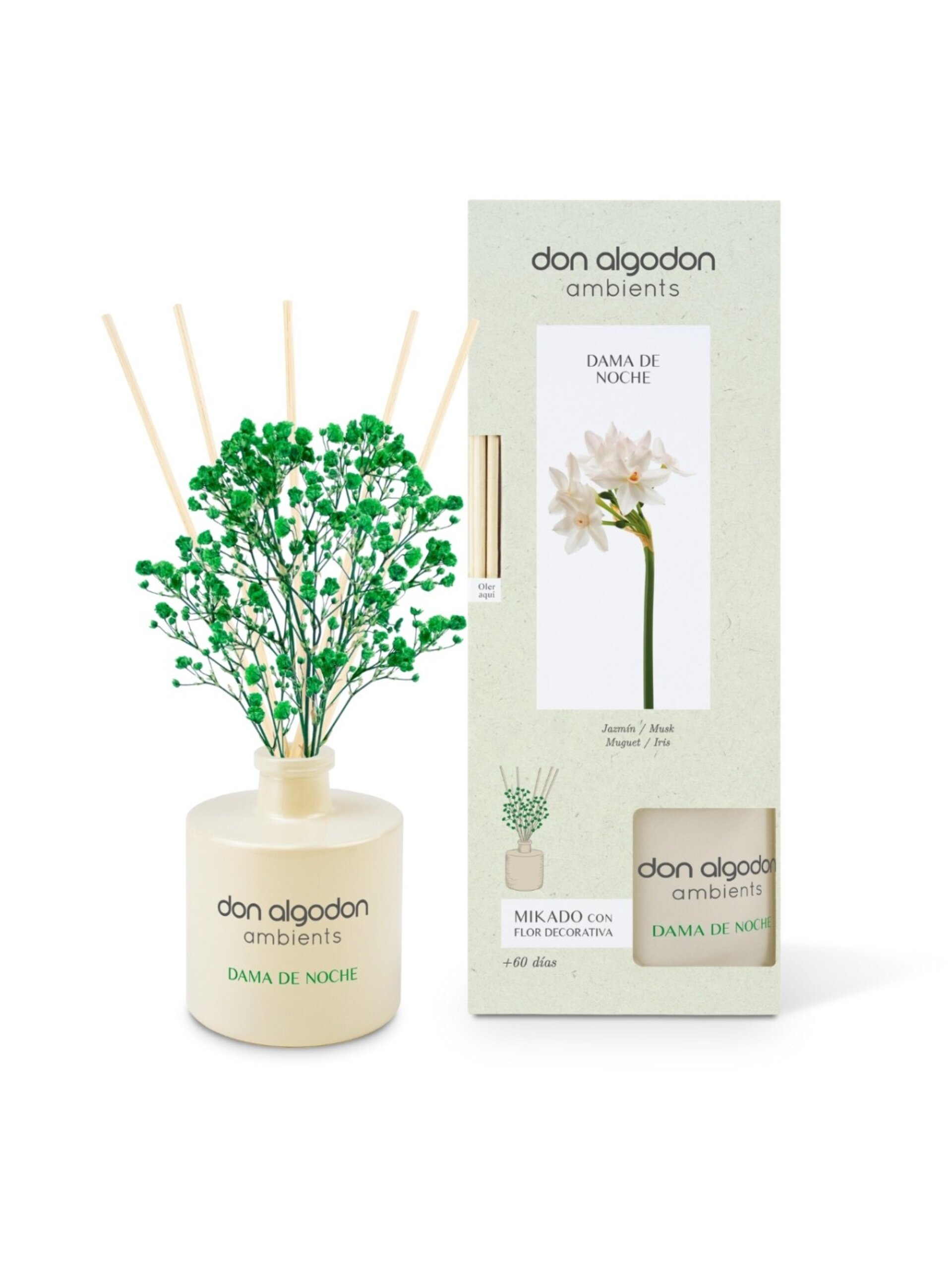 Pack de 2 Mikado Don Algodón – Cerezo en Flor, Azahar y Dama de Noche (60 ml) - 4