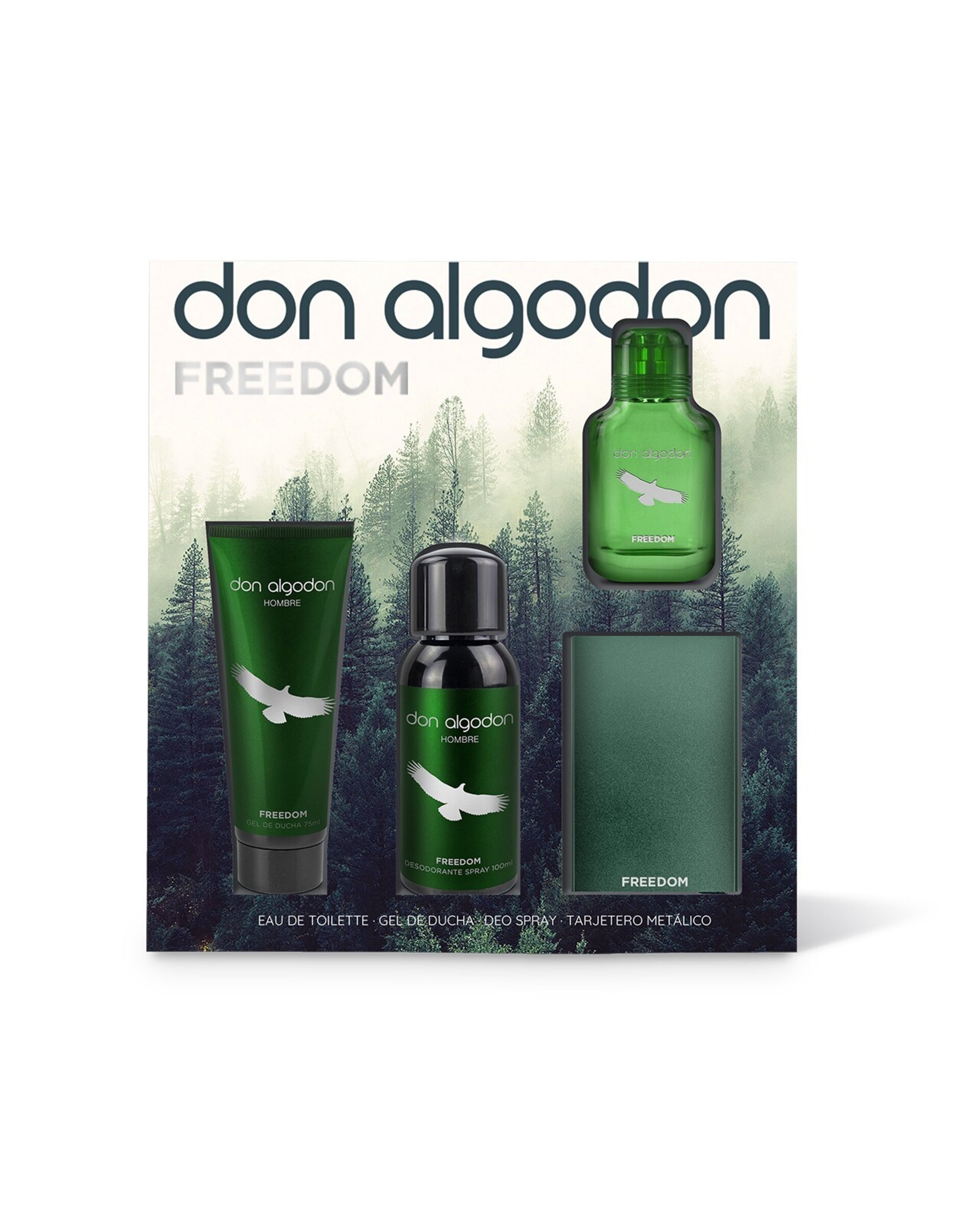 Set Freedom Don Algodón Hombre Mini colonia Freedom 30 ml, gel de ducha 75 ml... - 1