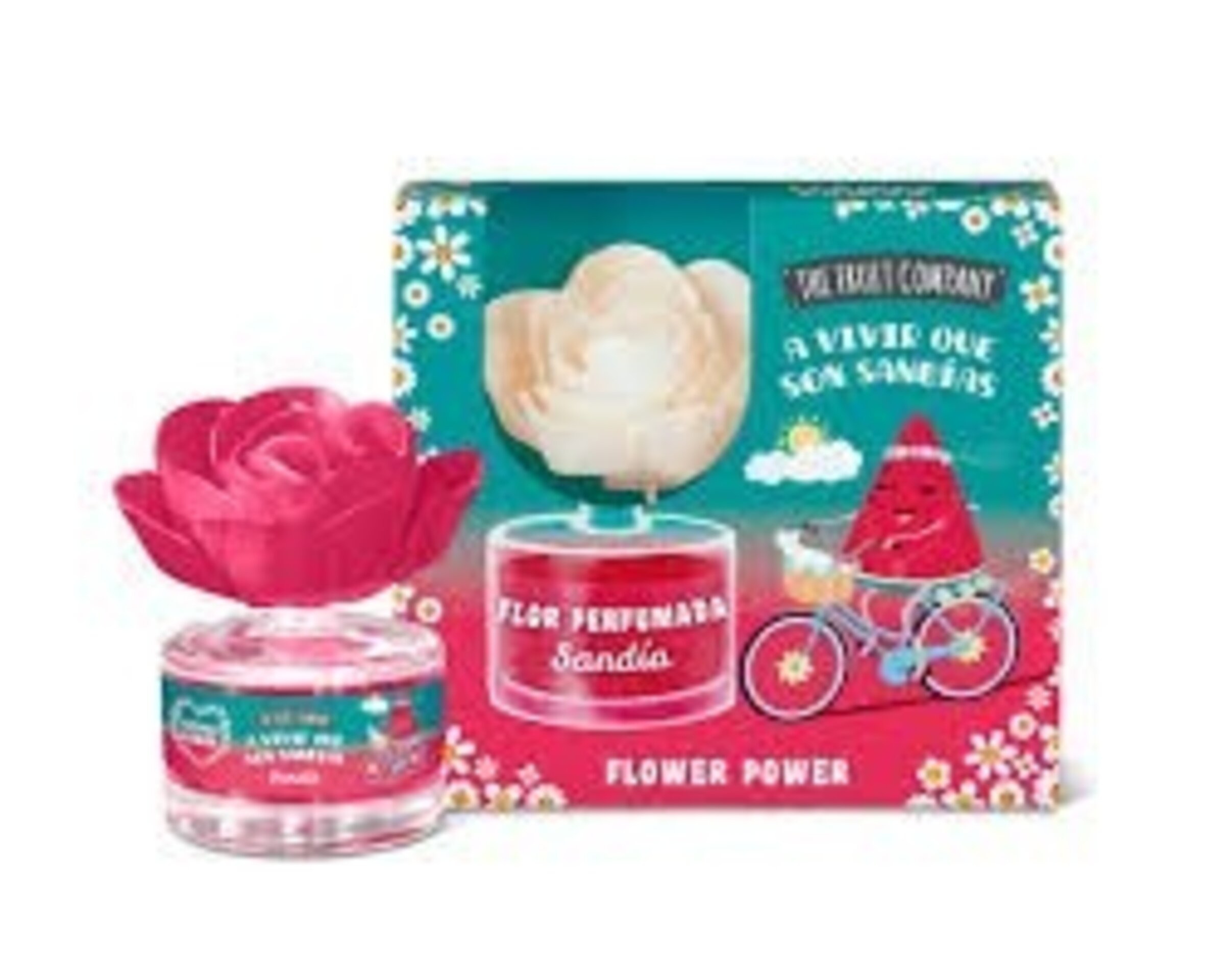 Ambientador Flor The Fruit Company – Pack 4 Unidades Sandía, Fresa Nata, Cereza - 3
