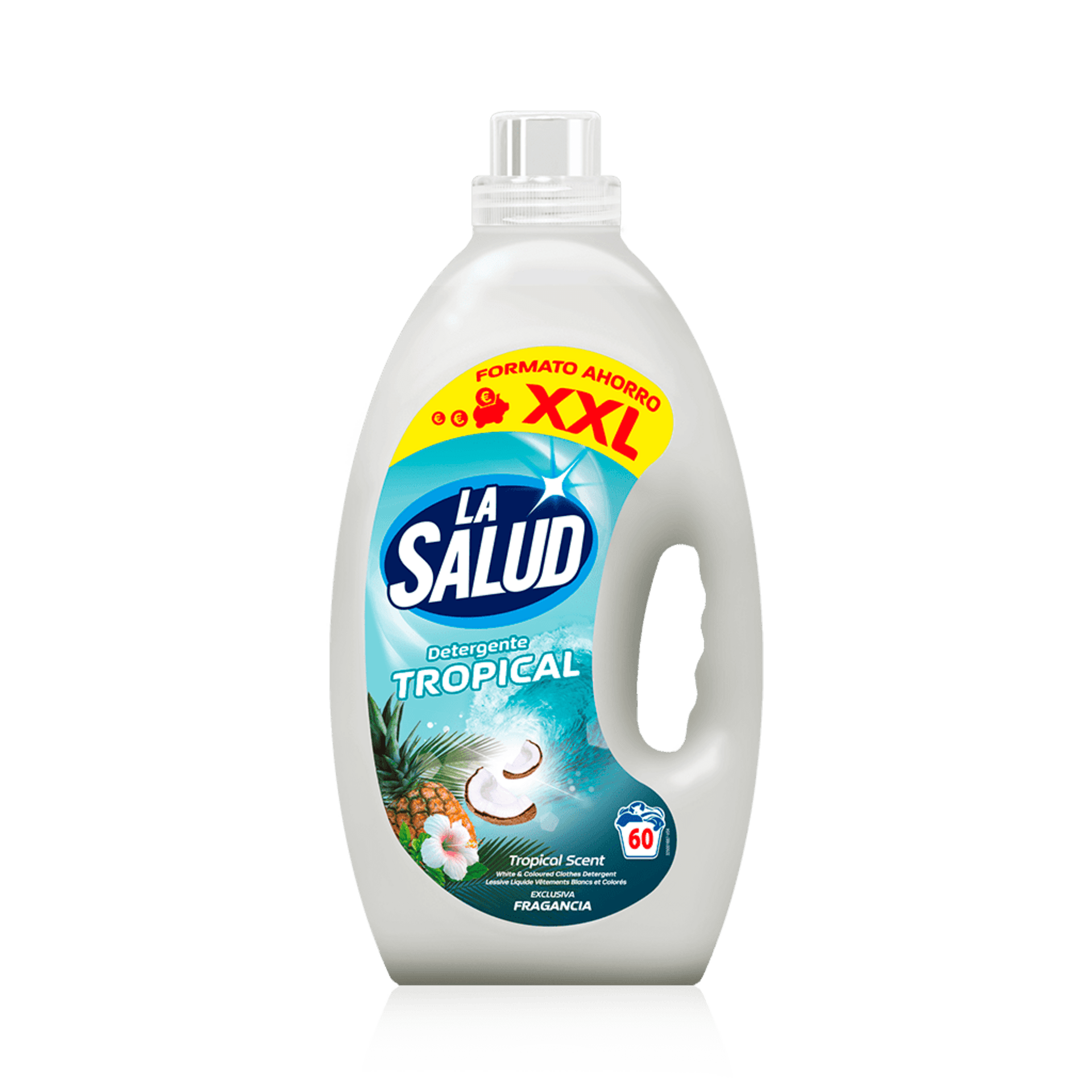 Detergente Líquido La Salud 4Lx4-60lv Marsella, Original, Negra y Color - 5