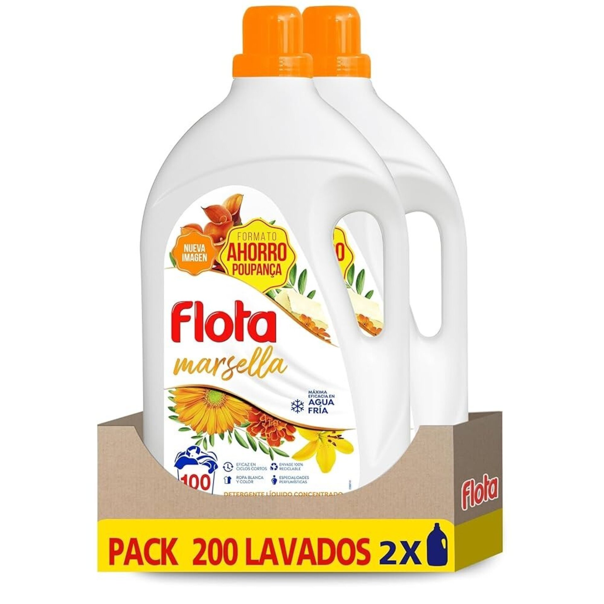 Detergente Flota Paraíso Esencia y Marsella 5L 100 lavados - 4