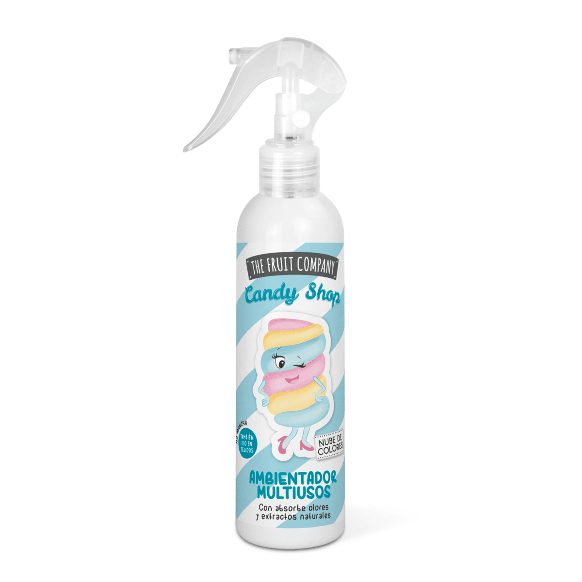 Spray Ambientador The Fruit Company Candy – Pack 4 Chicle, Algodón, Osito, Nube - 5