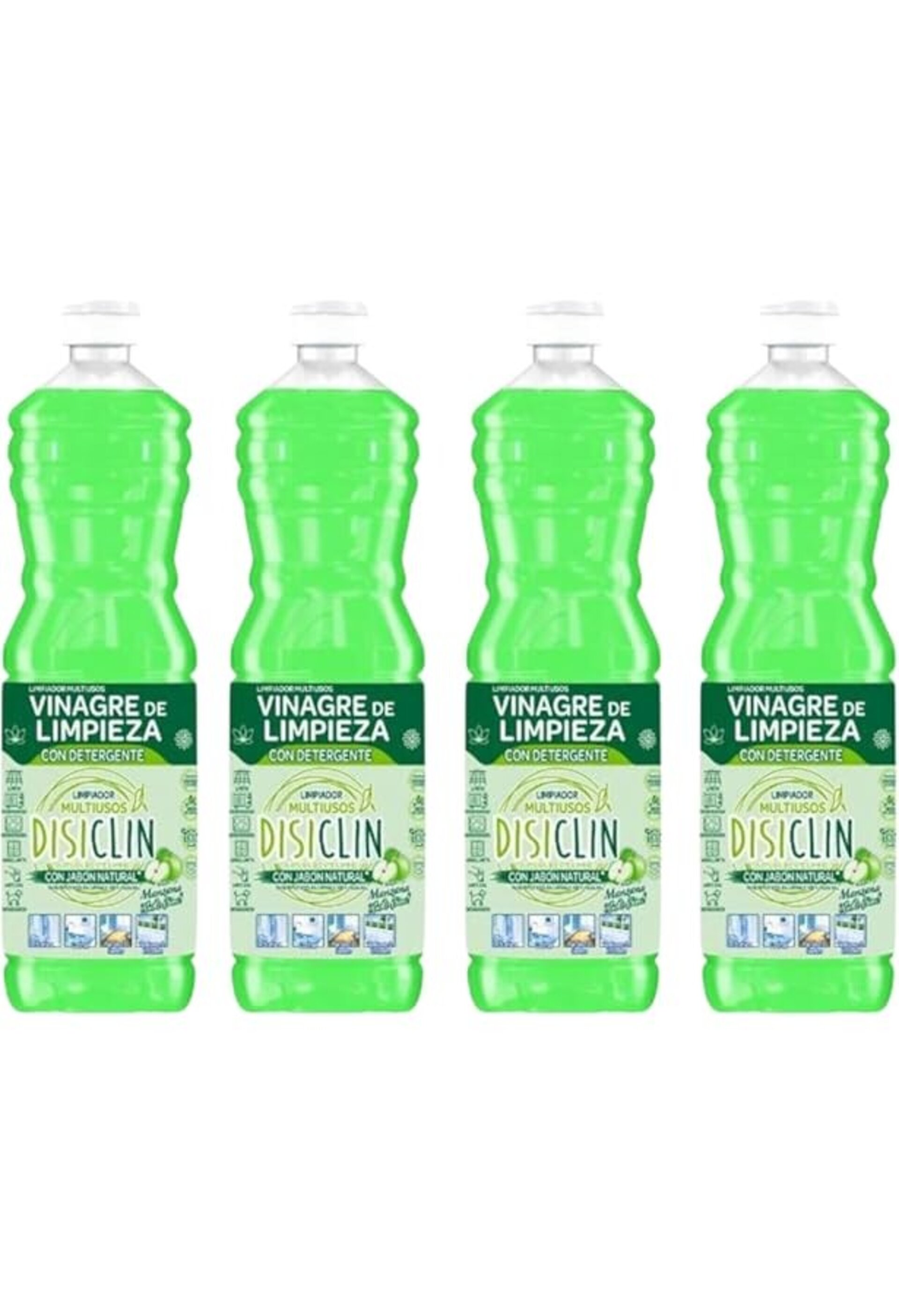 Vinagre de Limpieza Disiclin 1L x 4und – Limón, Lavanda, Manzana y Concentrado - 3