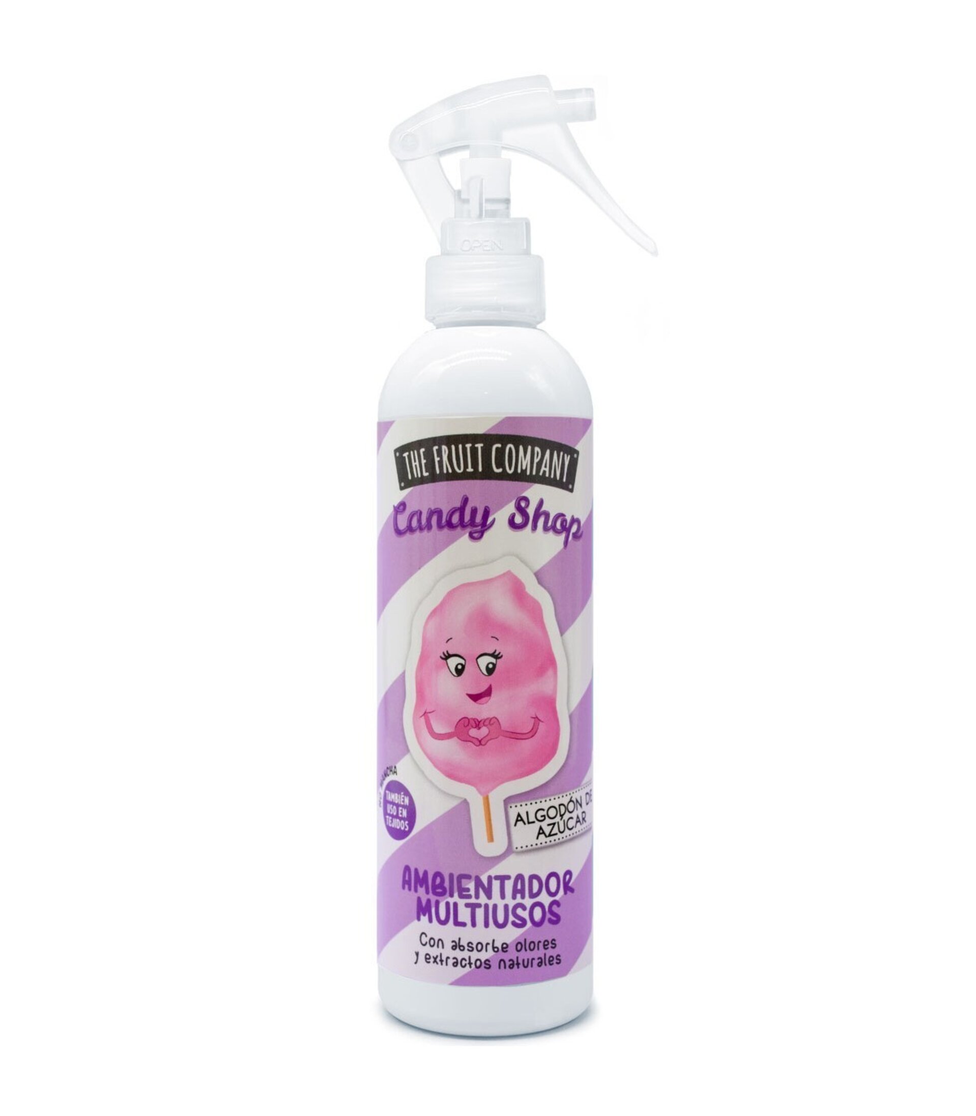 Spray Ambientador The Fruit Company Candy – Pack 4 Chicle, Algodón, Osito, Nube - 3