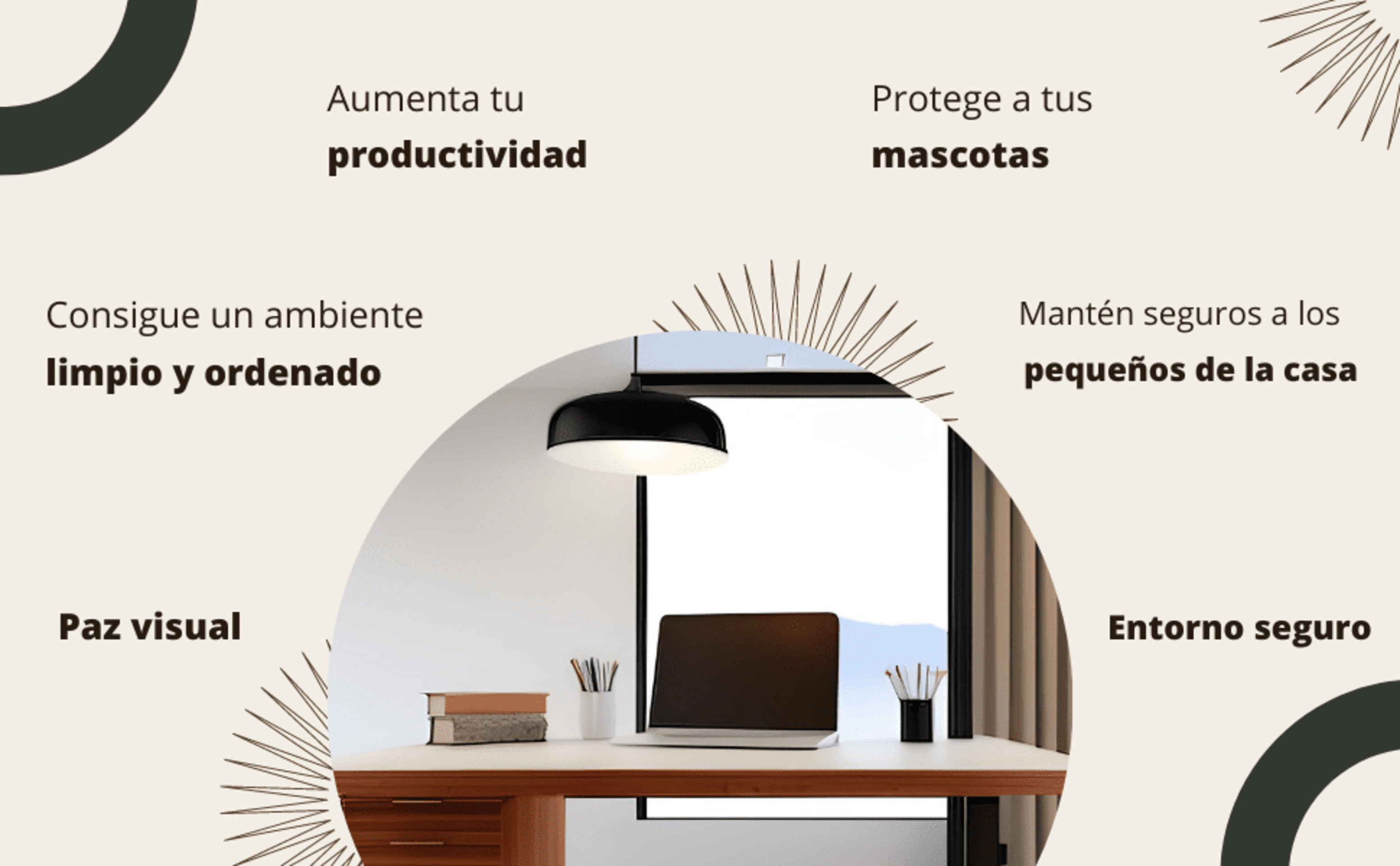 Caja Organizadora de Cables con Tapa de Bambú - Oculta Cables y Regletas - Ideal - 12