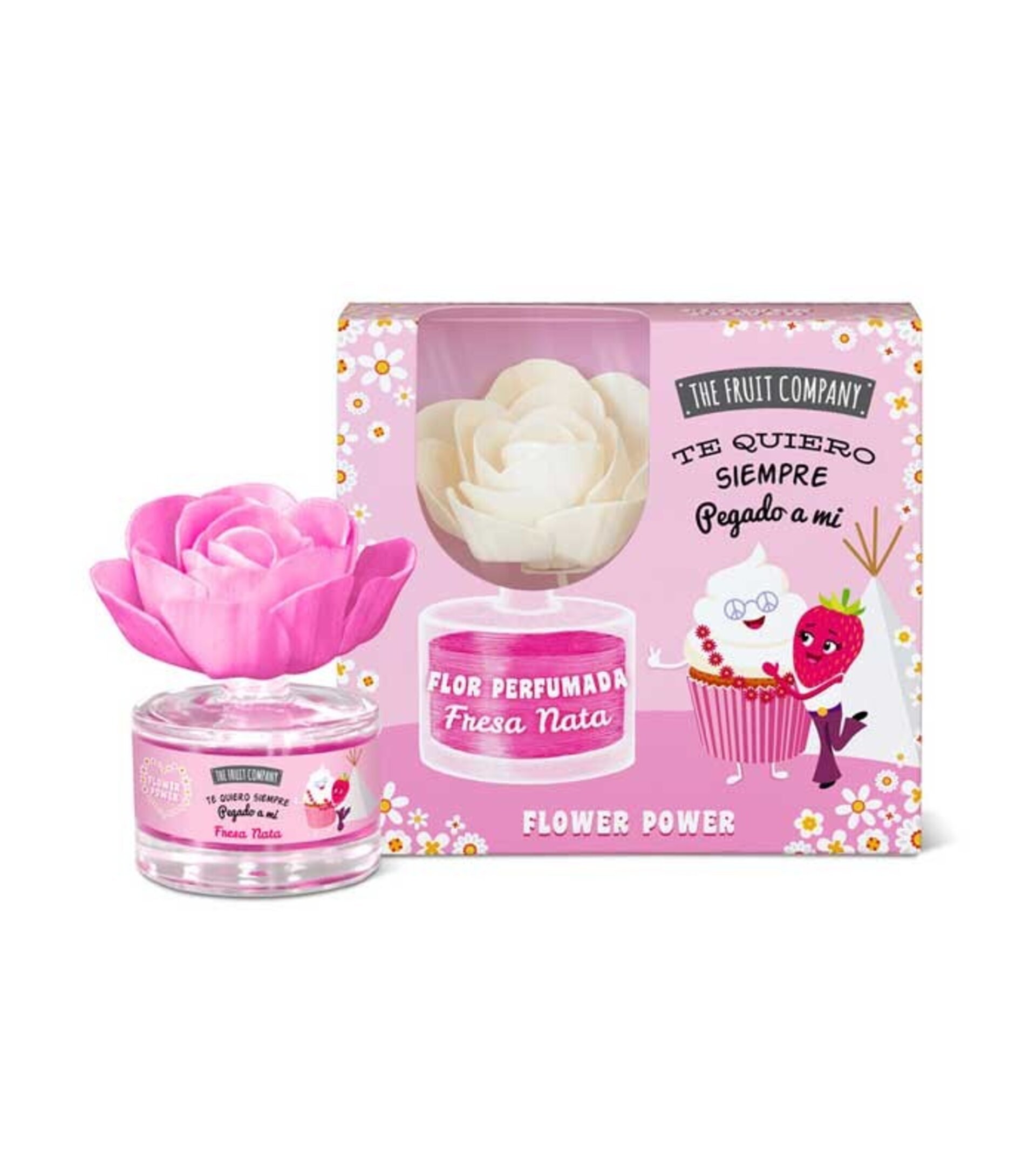 Ambientador Flor The Fruit Company – Pack 4 Unidades Sandía, Fresa Nata, Cereza - 4