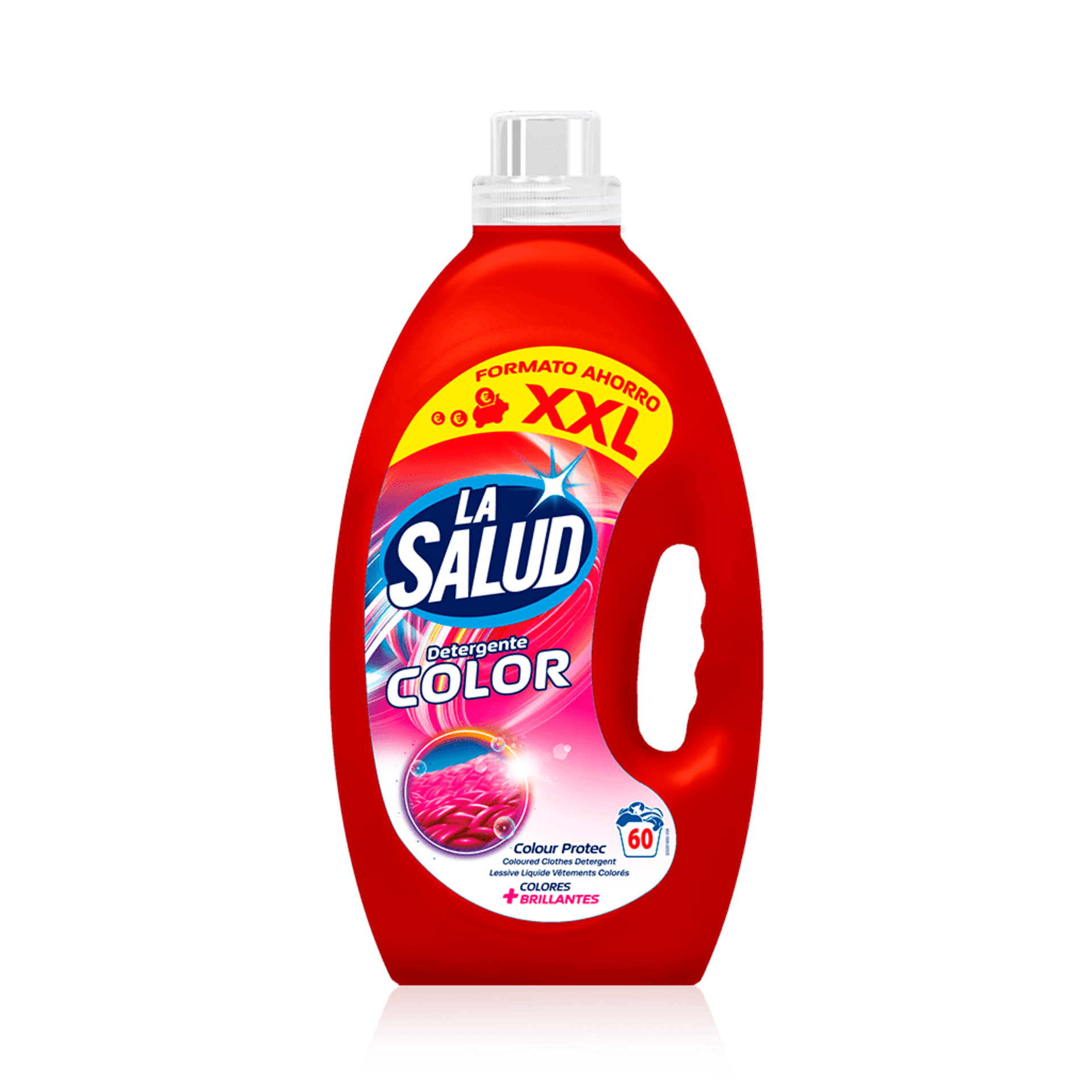 Detergente Líquido La Salud 4Lx4-60lv Marsella, Original, Negra y Color - 6