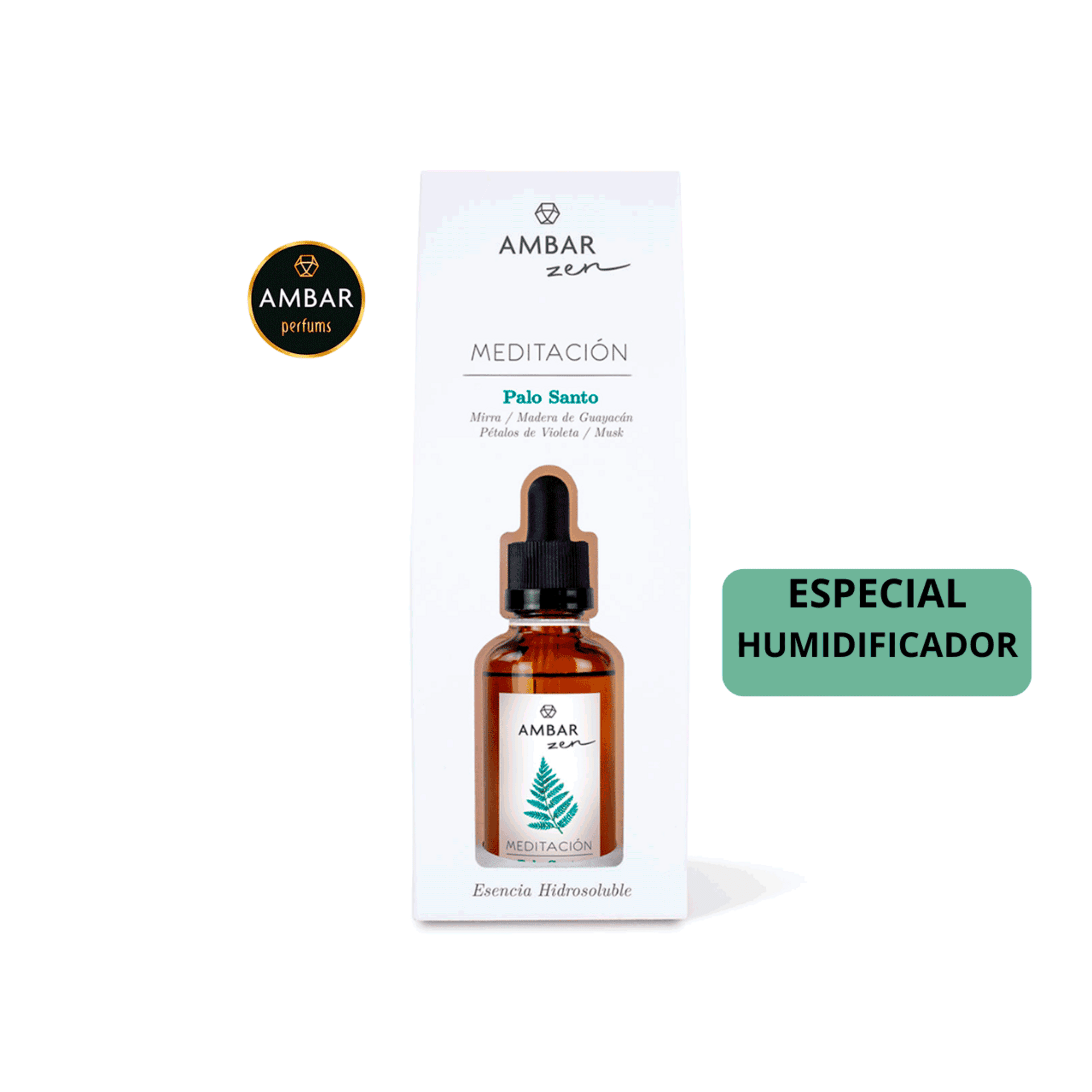 Pack 4 Esencias Ambar Zen – Aromas Té Chai, Palo Santo, Cedro y Cerezo en Flor - 4