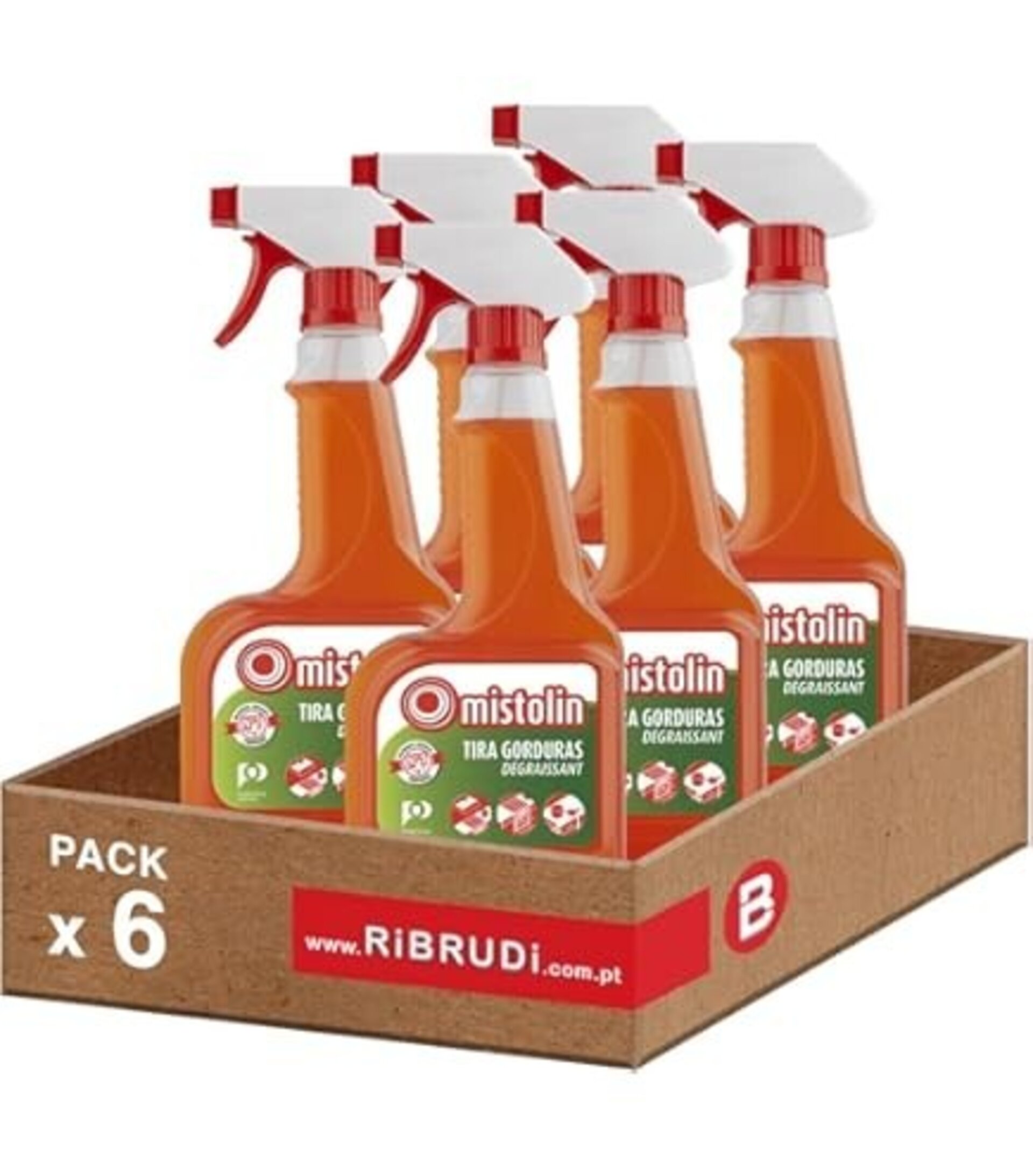 Mistolin Desengrasante en Spray – Limpieza de Superficies (Pack 6) - 1