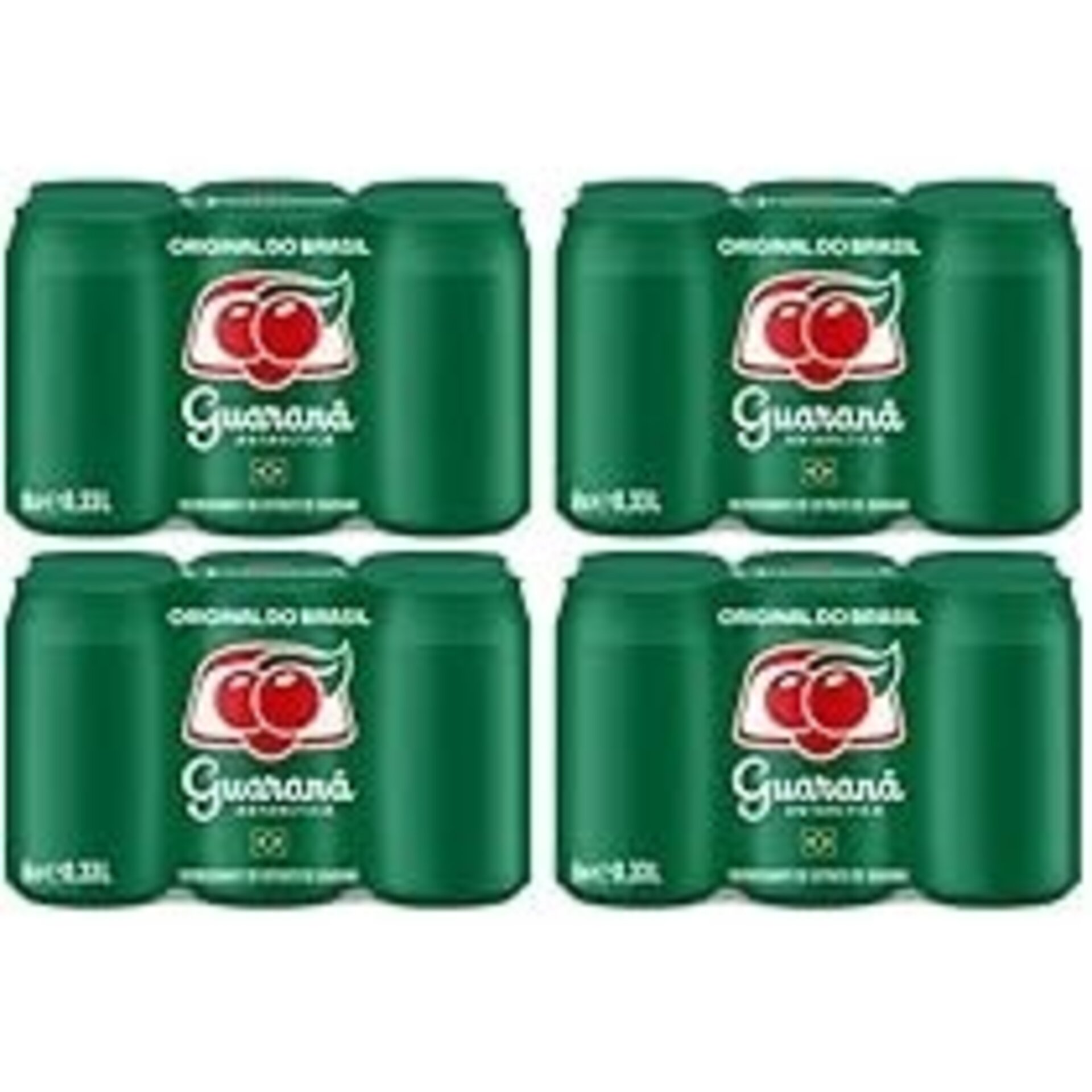 Guaraná Antártida - Refresco brasileño x 24 pack lata 330ml bebida brasileña - 2