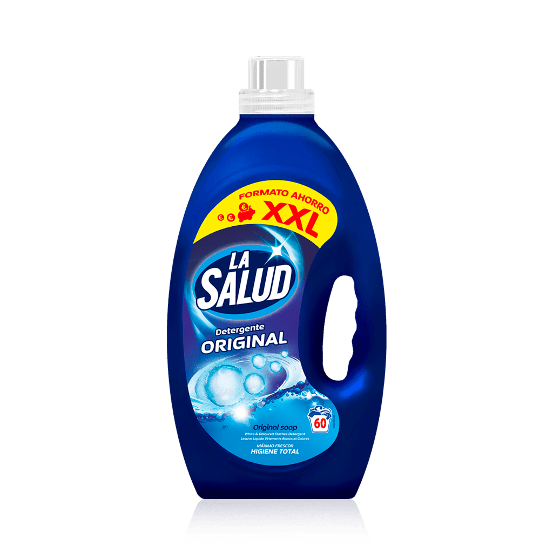 Detergente Líquido La Salud 4Lx4-60lv Marsella, Original, Negra y Color - 4