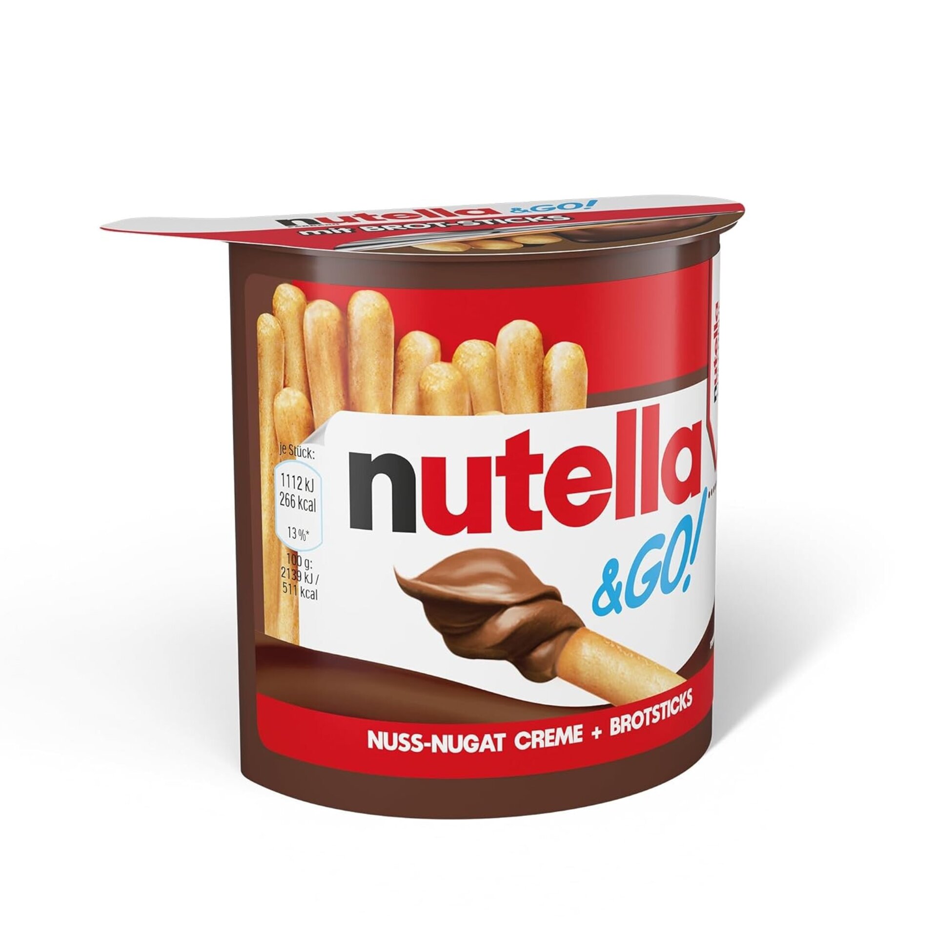 Nutella & Go 12 Unidades – Snack de Crema de Avellanas y Palitos - 2