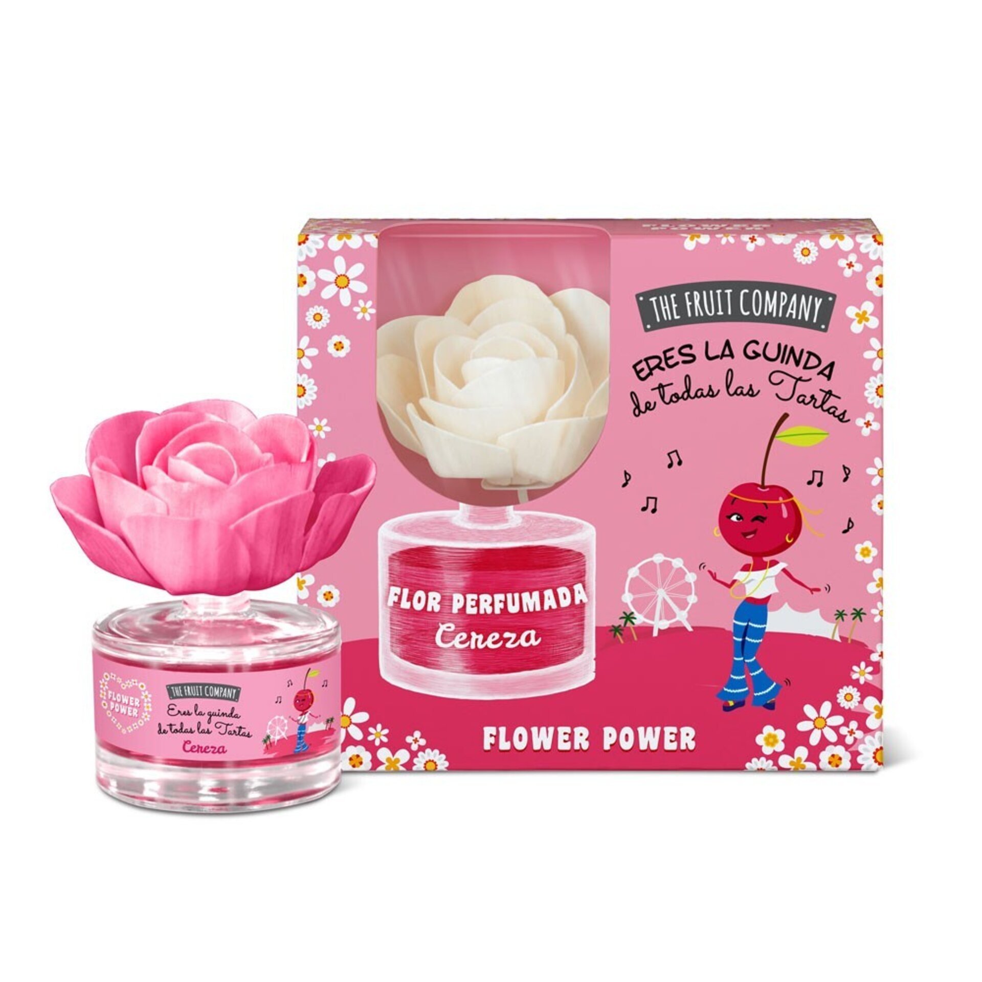 Ambientador Flor The Fruit Company – Pack 4 Unidades Sandía, Fresa Nata, Cereza - 2