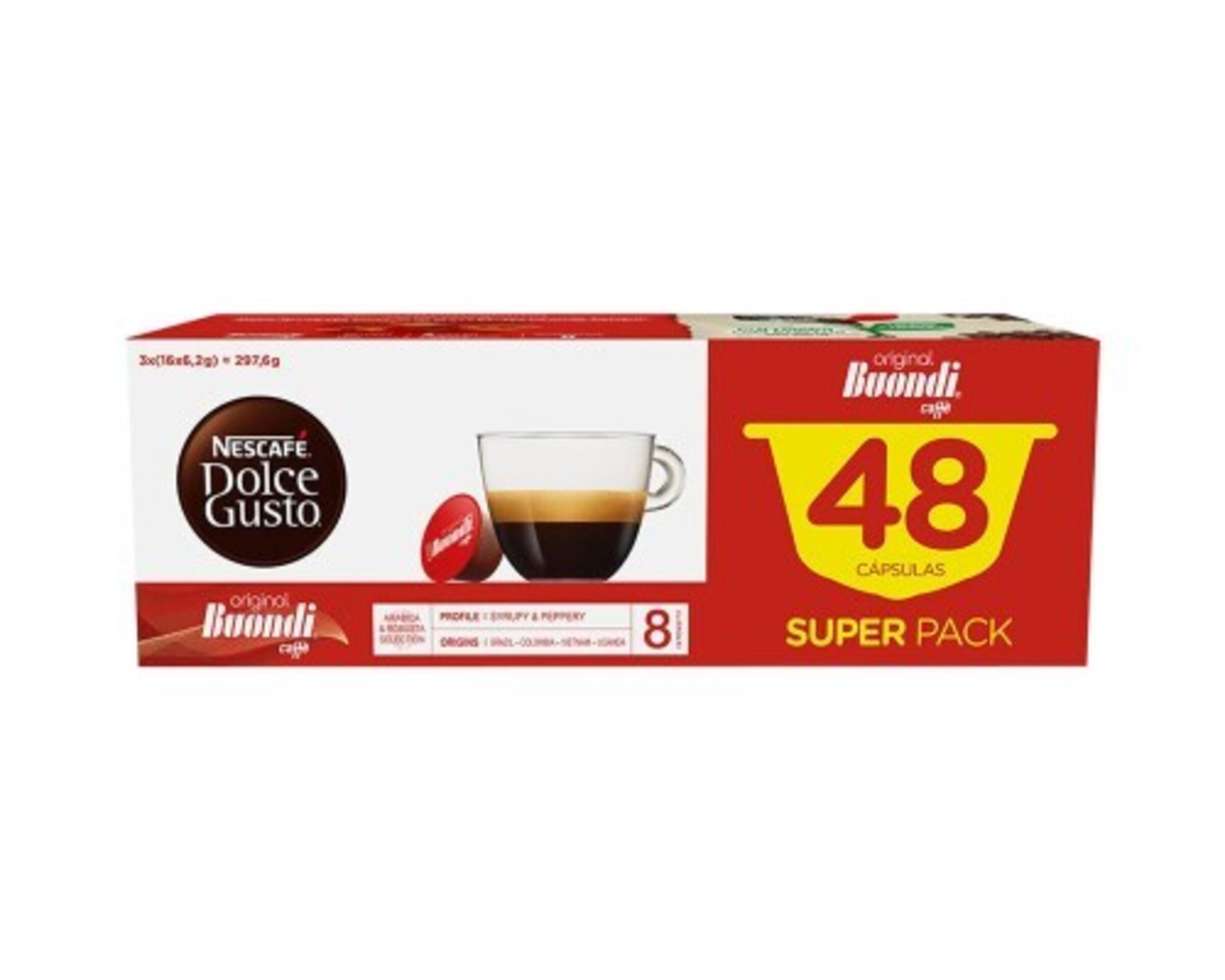 Nescafé Dolce Gusto Espresso Buondi - Lote de 3, 3 x 16 cápsulas - 1